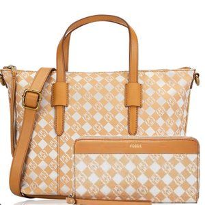 Fossil Purse & Zip Clutch Wallet Bundle NWT
